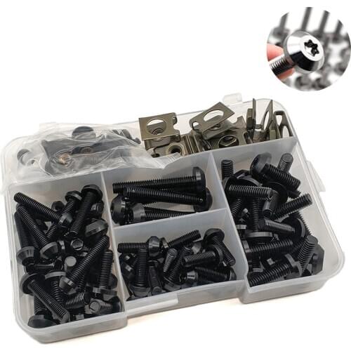 For Honda CBR300R CBR1100XX CBR300F CBR300FA CBR500R Universal Motorcycle Fairing Bolts Nuts Kit Body Fastener Clips Screw