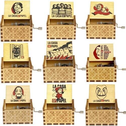 Goodbye new music box, friends Bella. Children’s gifts, home decoration, Christmas gifts, music boxes, carved hand-cranked woode