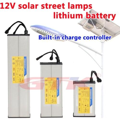 IP67 Waterproof Solar street lamp lithium high capacity battery 12V 20Ah 30ah 40ah 50ah All-in-one controller monitor unit