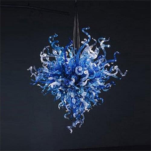 Artistic Style Italian Blown Glass Chandeliers Blown Customized Color Glass Chandelier for Sale