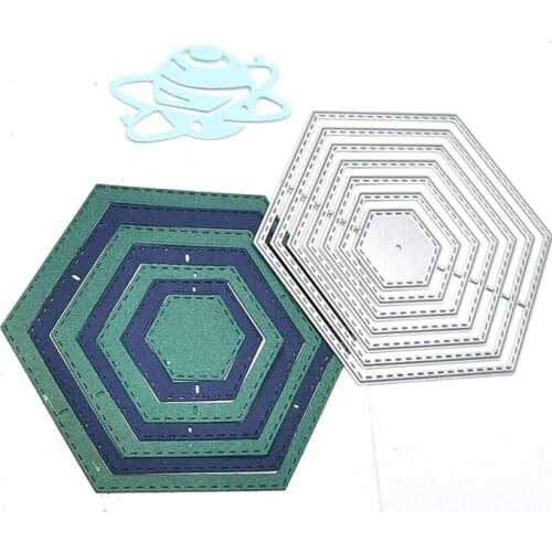 Julyarts Hexagon Futting Dies 2021 Scrapbooking For DIY Scrapbooking Decorative Embossing Handcraft Die Cutting Template