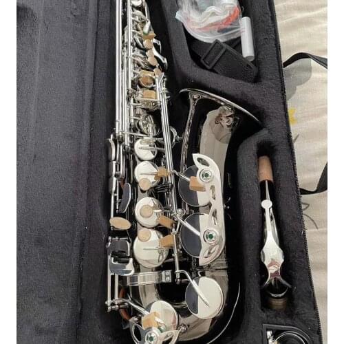 Keiworlks KAS-500 E Flat Alto Saxophone Black Nickel Silver Woodwind Instruments for Beginner Alto Saxophone with Case