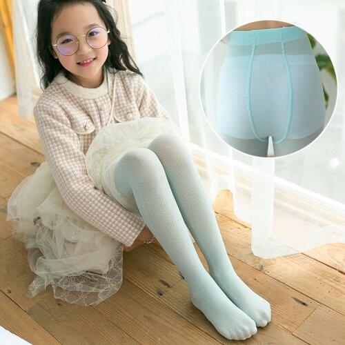 Children wave pattern velvet pantyhose baby girls leggings stockings mosquito infant kids tights колготки детские лето kousen