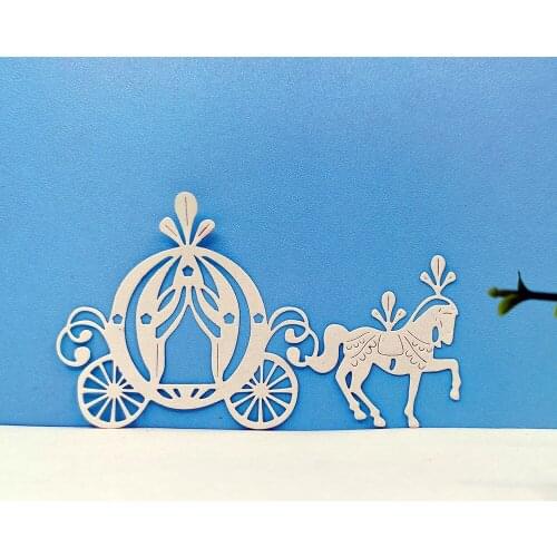 Carriage Metal Dies Embossing And Cutting Templates Stencil Crafts Molds Card Making Supplies Slimline Card Dies Diy