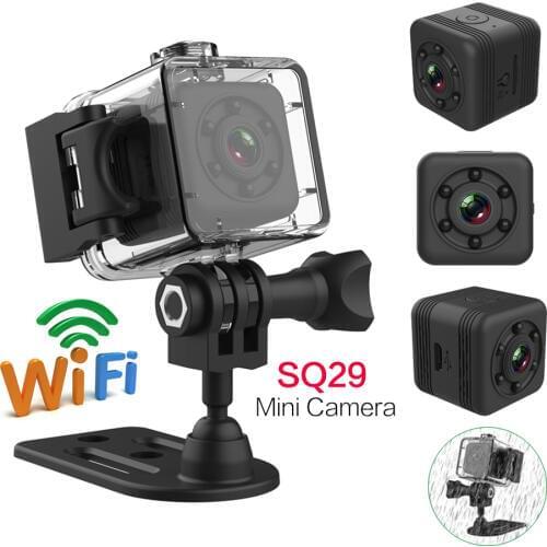 New SQ29 IP Camera HD WIFI Mini Camera Magnetic Body Micro Cam Night Vision Waterproof Case DV DVR Small Camcorder PK SQ11 SQ12