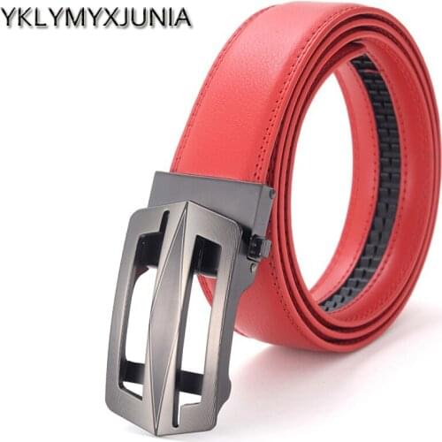 Men Automatic Buckle Belt Male Leather Girdle Waistband Men Fashion New agio Men Belt Lendth:110-120,width:3.5cm