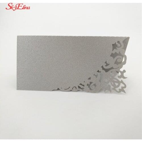 New 100 pcs Laser Cut Hart Zetel kaart Vintage Tafel Nummer Naam Card Plaats Kaarten Bruiloft Bruiloft Decoratie Table Cards5Z