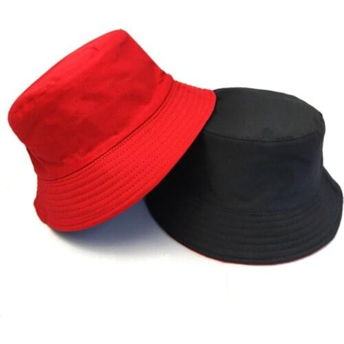 Bucket Travel Cap Black White Bucket Hat Unisex Bob Caps Hip Hop Men women Summer Beach Sun Fishing Hat Flat Protection Sun Hat