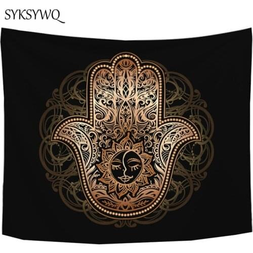 Sun tapestry wall hanging home decor hamsa hand wall carpet wall cloth tapestries