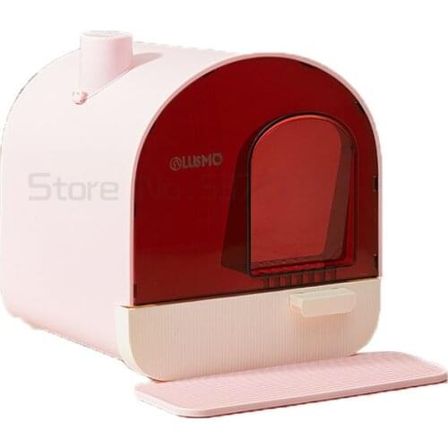 Fully enclosed drawer type cat litter basin deodorization and splash proof large litter basin with sand Cat Toilet cat products