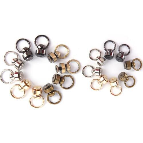 10pcs DIY Handmade DIY Bag Parts & Accessories Luggage Bag Buckle Tongs Snap Hook Ring With Screws Silver Gun Black bronze Gold