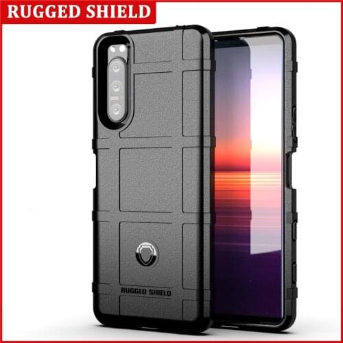 Rugged Shiled Shockproof Case For Sony Xperia 5 II 10 8 1 XA4 XA3 Ultra XZ5 XZ4 Compact Soft TPU Silicone Protective Back Cover