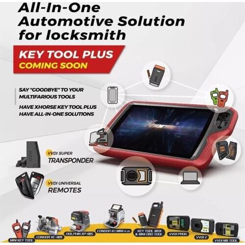 Xhorse VVDI Key Tool Plus Pad Key Programmer Full Configuration CAN Airbag Coding EEPROM ECU Programming Odometer OBD2 Scanner