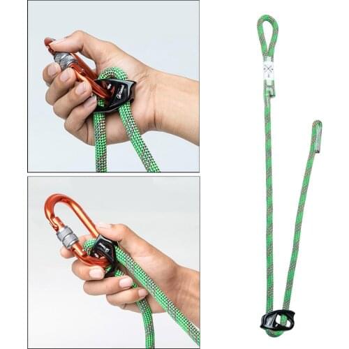 Line Rope Positioning Lanyard Aid Climbing Straps Adjustable 15-95cm