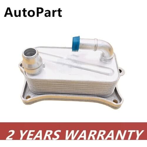 Engine Coolant Cooling System Oil Cooler For Audi A6 A7 A8 Q7 06E117021J 06E117021M 06E 117 021 J 06E 117 021 M