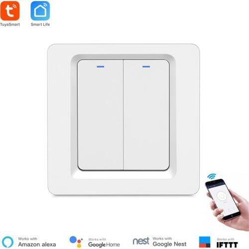 EU 1/2/3 Gang Smart Wall Switch Physical Button Switch Wireless Control Work with Alexa Google Home Switch Smart Home