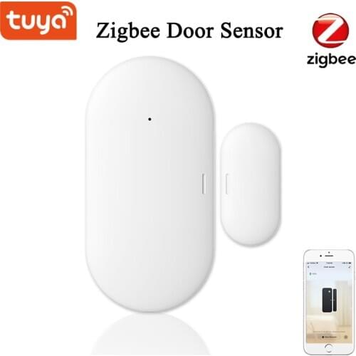 Tuya Smart ZigBee Door Window Sensor Smart Home Wireless Door Detectors Open/Close APP Remote Alarm Tuya Zigbee Home Security