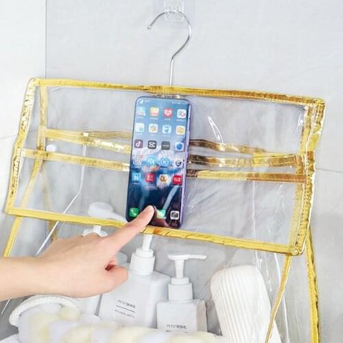 Bathroom Rack Accessories Shower Clothes Waterproof Hanging Bag To Put Clothes On The Bedroom Wall Hanging Organizer Storage Bag