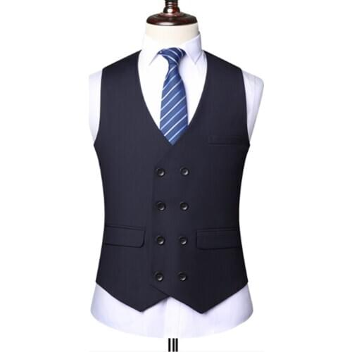 2020 Spring Autumn New Mens Korean Casual Fashion Suit Slim Waistcoat Jacket Clothing Vest Jaqueta Masculino Gilet Erkek Yelek