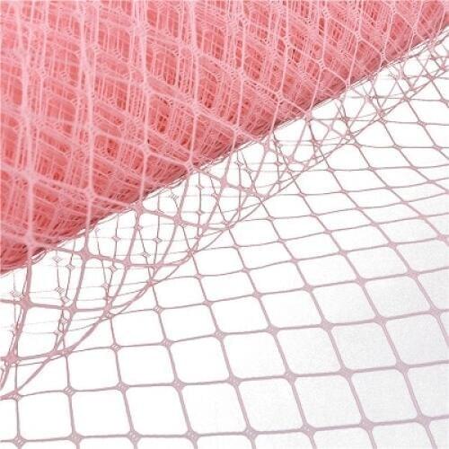 Dark Pink Birdcage Veiling Millinery Hat Veil Fabric For Women Fascinator Headpiece Red DIY Hair Accessories Material 10Yard/Lot