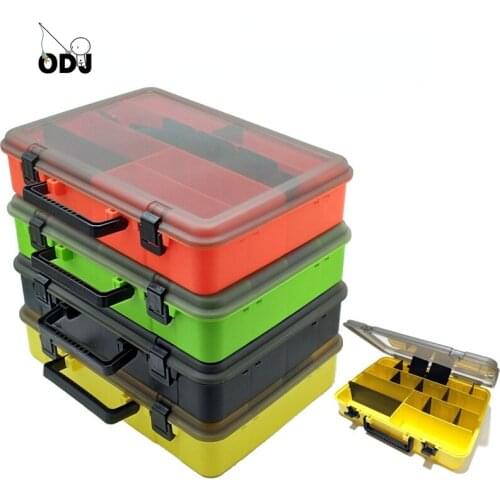 40.5 X 28.5 X 8.5cm Portable Fishing Tackle Boxes Fishing Reel Line Lure Tool Thicken Durable Large Multifunction Storage Box