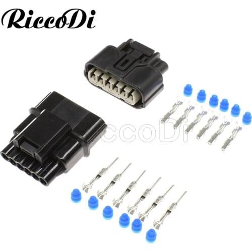 1-20Sets Kit 6 Pin Sumitomo Male Female 1.2mm Automotive Connector Waterproof Plug Auto Oxygen Sensor Plug 6188-0658 6189-1012