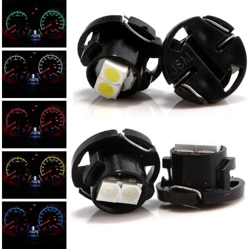 10PCS T4.7 1210 LED Dashboard Warning Indicator Bulbs Instrument Lamp Interior Gauge Light For Cars White Blue Red Green Yellow