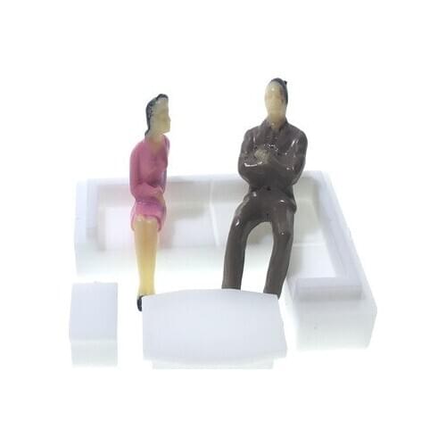 5sets/lot 1:75 Mini Indoor Sofa Set In Architecture Scale Model Furniture Sofa And Kits Toys