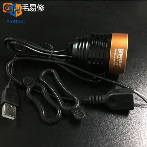 AMAOE M38 Repair Tool UV Glue Curing Lamp USB LED Ultraviolet Green Oil Curing Purple Light For Mobile Phone Mainboard Repair