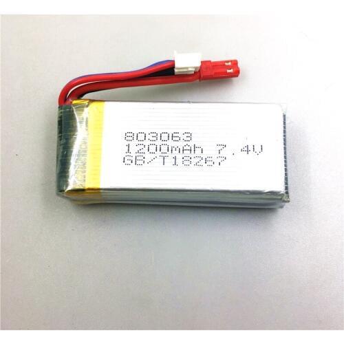 7.4V 1200mAh Battery for MJX X101 RC Quadcopter Spare Parts Accessories