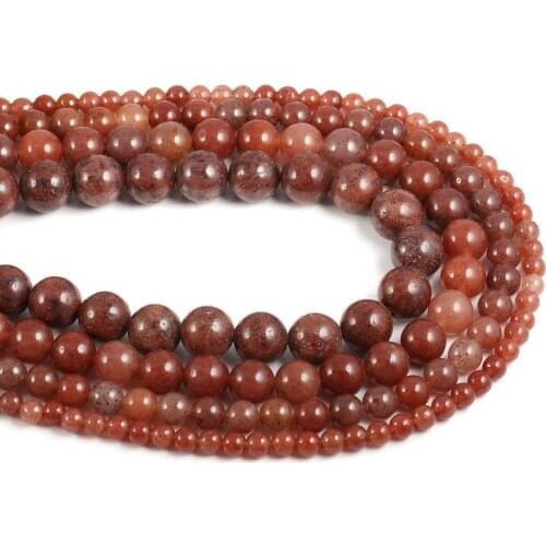 Natural Stone Beads Fashion Round Loose Isolation Beads Necklace Bracelet For Jewelry DIY Making Crafts Accessories Wholesale