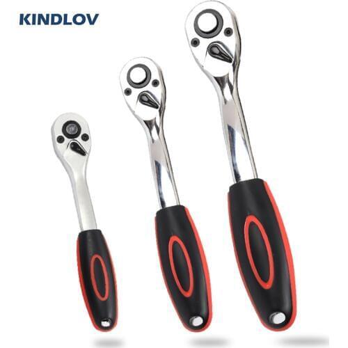 KINDLOV 1/4'' 3/8'' 1/2'' Torque Ratchet Wrench 24/72 Teeth Adjustable Spanner Two-way Quick Release Key Set Repair Hand Tools