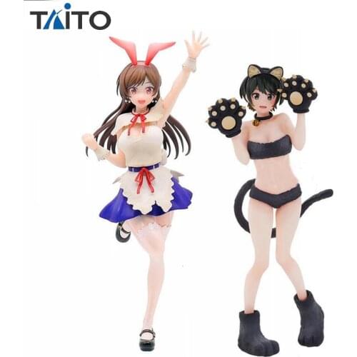 Judai Original Taito Anime Kanokari Mizuhara Chizuru Bunny Maid Sarashina Ruka Cat Girls PVC Action Figure Model Toys