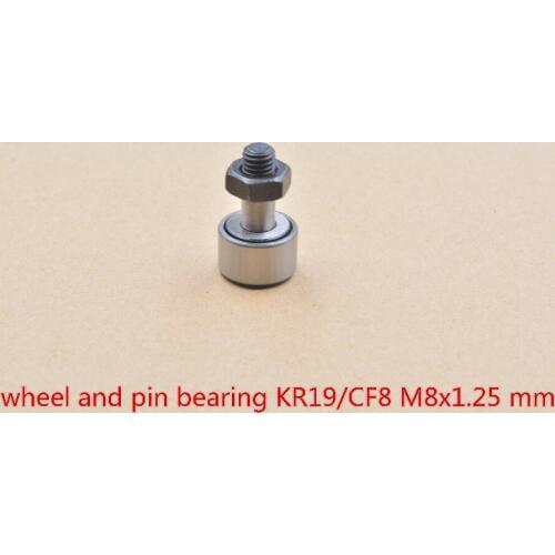 KR19 KRV19 CF8 M8x1.25mm cam follower needle bearing wheel and pin 1pcs