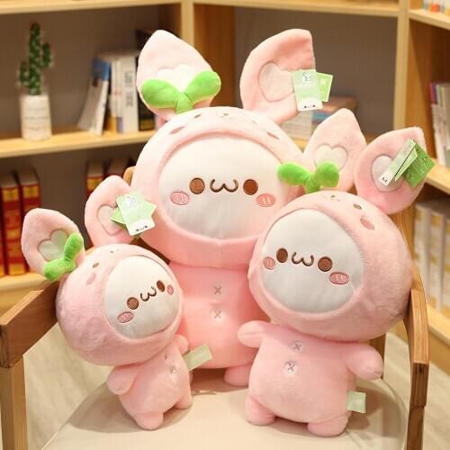 30-65cm Creative Kawaii Rabbit Dumpling Toys Stuffed Lovely Animal Plush Doll for Kids Children Soft Pillow Nice Gifts for Girls