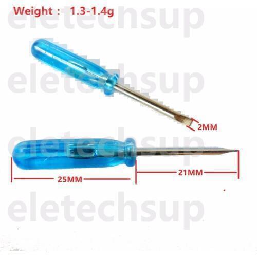 Mini Slotted Flat-blade screwdriver 2.0mm for Potentiometer 3296W 3362 3386 3266 3006 EVM3ESX50B TB398 TB293 DD06AJSB DD40AJSB