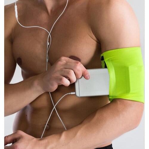 Outdoor Fashion Solid Color Sports Mobile Phone Arm Bag Riding Band Jogging Gym Anti-slip Holder Bags Pocket Arm Sleeve Pack