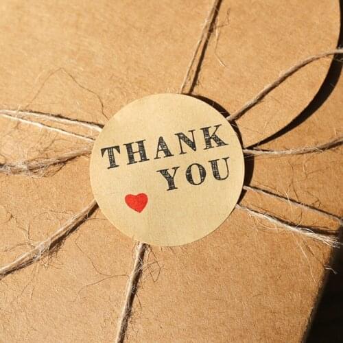 Red heart Thank You Stickers,Gift Labels, Thank You Labels, Packaging Labels, Party Deco Stickers 120pcs/lot