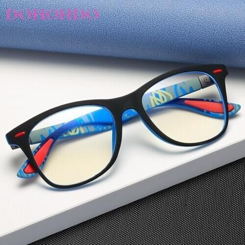 DOHOHDO Classic Blue Light Blocking Glasses Men Square Matte Black Women Anti Ray Lens Unisex Gaming Eyewear 2021 New Product