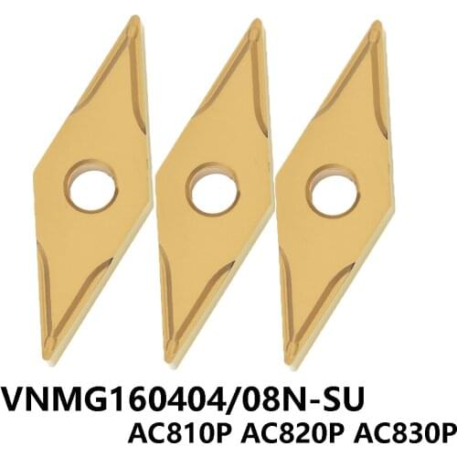 Original VNMG160404 VNMG160408 VNMG VNMG160404N-SU VNMG160408N-SU AC810P AC820P AC830P Carbide Insert Lathe Cutter Turning Tools