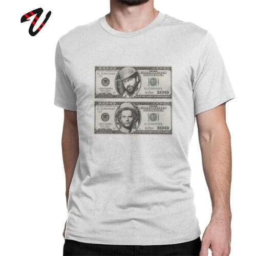 Terence Hill Bud Spencer Dollar Amazing T Shirt Mens Tops Unique Tee Shirt 100% Cotton T Shirts Boys Women