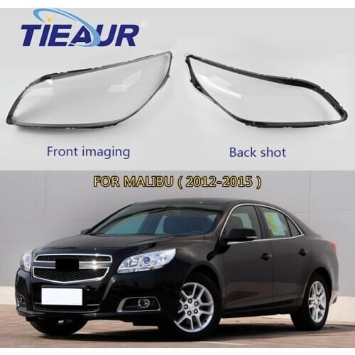 For Malibu Headlight lens cover Replacement 4Doors Transparent Lens Cover 12-18 Headlamp Clear Shell car Accessories