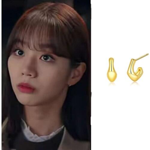 My Roommate Is A Gumiho Lee Hye-ri Earrings Korean for women gilrs Drama Retro Unique Stylish Creative Earrings