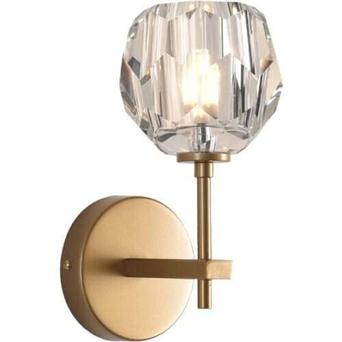 Modern RH K9 Crystal Led Wall Lamp Light for Bedroom Home Decor Wall Sconce Bedside Lamp Luminaire Mirror Lighting Fixtures