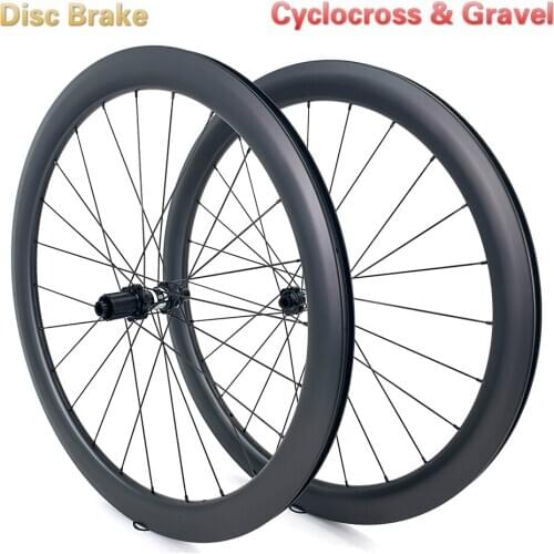 Stock Disc Brake Hubs 700c 25mm width Gravel cyclocross Carbon Wheels DT 350 Cyclocros 38mm Tubeless carbon road bike wheels