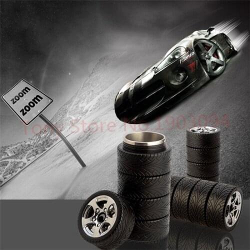 10pcs New fashion creative tyre appearance 3 layers structure 304 stainless steel vacuum mug Thermal insulation cup