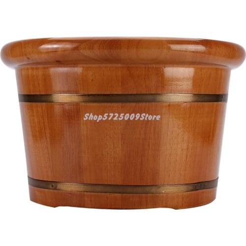 Foot Bath Wooden Foot Basin Thickened Small Leg Household Massage Artifact Solid Wood Heightening Deep Bucket