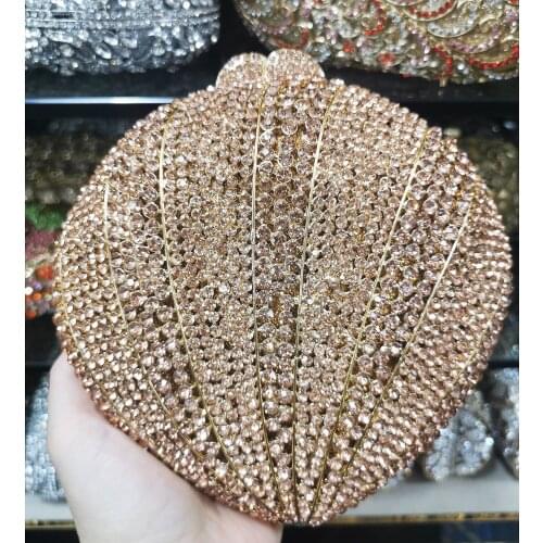 Xiyuan evening clutch Hollow Out Silver Crystal Purses Women Evening Bags Wedding Party Bridal Clutch Purse Minaudiere Handbag