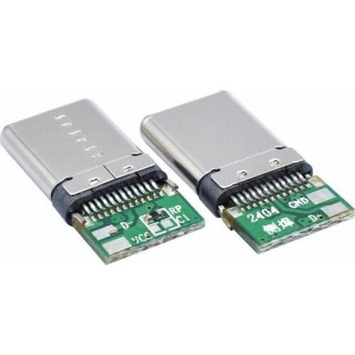 10pcs Type-c 24p with board male plug Type-c charging plug