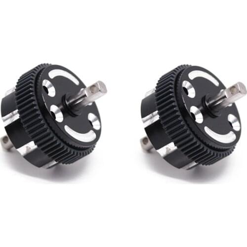 2 Pcs Metal Differential Case Set for 1/10 Traxxas 2WD Slash Rustler Stampede Bandit Upgrade Parts Accessories,1